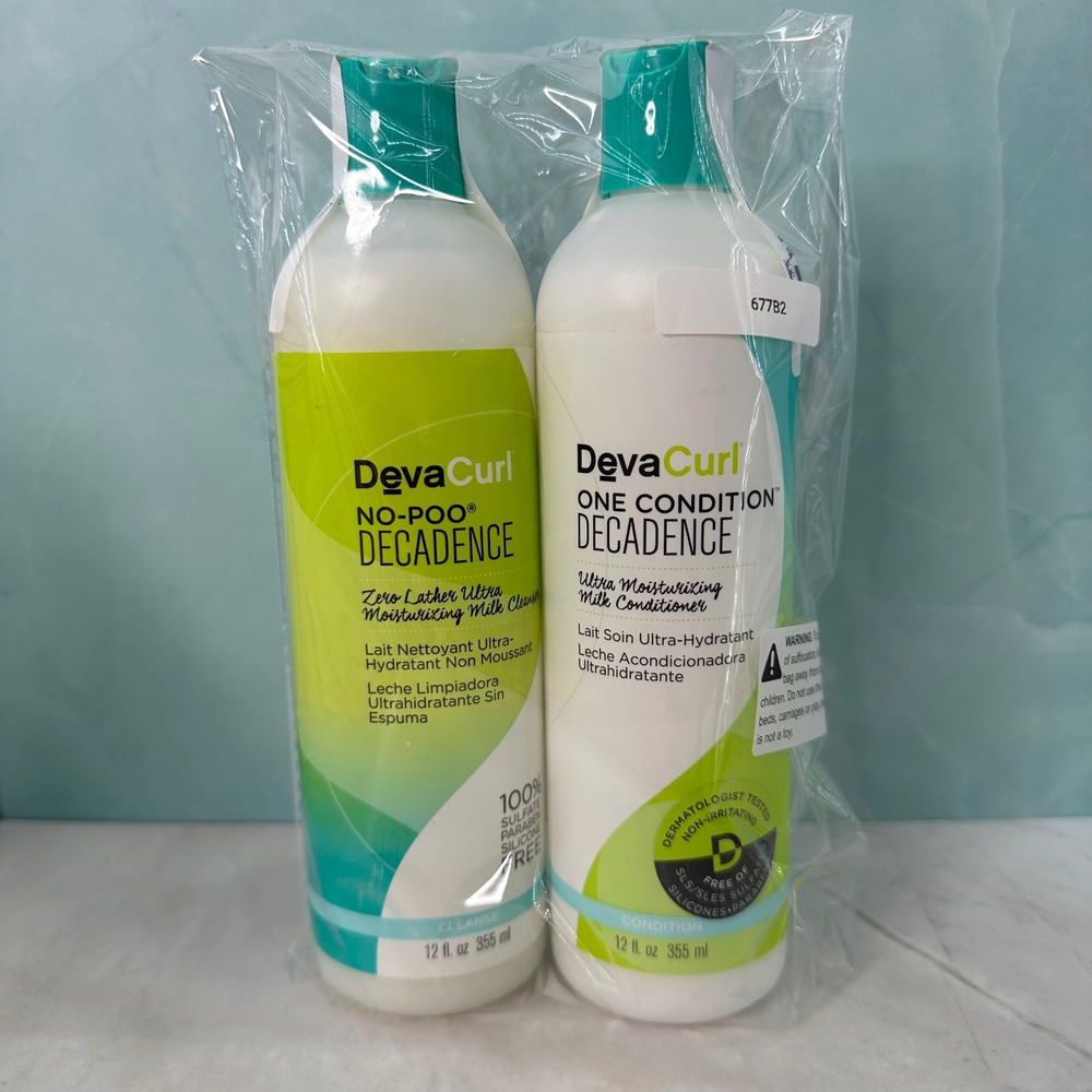 Devacurl No-Poo Decadence Cleanser & One Condition Decadence Conditioner 12z Duo - Picture 4 of 4